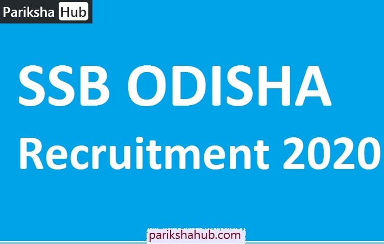 SSB Odisha recruitment