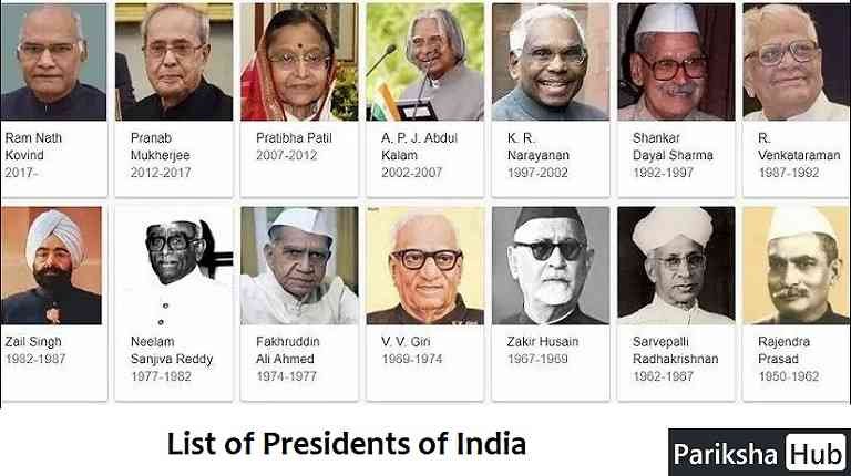 List of Presidents of India